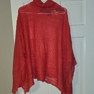 NWT Pink Knit Poncho